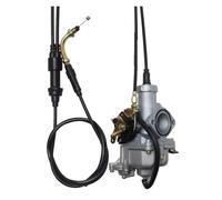 Carburador Carb Carburador PZ30 30 Mm Para ATV Dirt Bike Pit Quad 200 Cc Y 250 Cc Con Bomba Aceleración Y Estrangulador Cable + Kit Cable De Acelerador Doble(PZ30B-B-Cable)