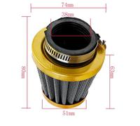Carburador Carb Carburador Universal 24 Mm Y 4 Dientes Para Scooters Ciclomotores Y GY6 110 Cc 125 Cc Y 150 Cc Para PD24J CVK CARBURADORES ATV QUADS GO-KART BUGGY Motocicleta Carburador Carb(38mm yell