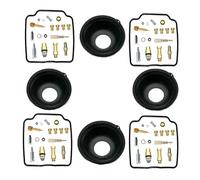 Carburador Carb Carburetor Diafragma Motor Motocicleta Para FZX750 Para Fazer 1988-1989 Para FZX 750 Kit Reparación Carburador Juego Reconstrucción(Marrón)