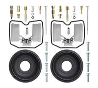 Carburador Carb Carby Kit Reparación Carburador 2 Unidades Diafragma Actuador Metálico Carburador Goma para para Vulcan 500 EN500 EN 500 1991-1995 Kit Carburador(EN500-XLB-A-2SET)