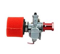 Carburador Carb Motocicleta Para Mikuni VM22 Para 125cc 140cc Para Lifan Para YX Para Zongshen XR50 CRF70 Para KLX Para Atomic Para DHZ Para Colector Admisión Filtro Aire SSR(Red)