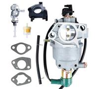Carburador Carburador para Wen Power Pro 56551 56680 56682 5500 6800 7000E 9000E R390 389CC 390CC 13HP Generador con válvula de cierre de combustible Junta de línea