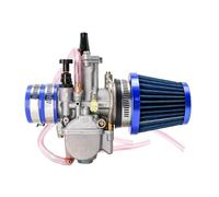 Carburador Carburadores 21 24 26 28 30 32 34mm Para Keihin Para Carburador PWK Con Filtro Aire 2/4T Carb Fit Motocicleta Motocross Dit Pit Bike Ciclomotor Para CB(30mm BLUE)