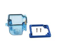 Carburador Carburadores Para PWK28 Carburador Power Jet Fuel Para Tanque Cámara Compensación Para PWK32 Carb Racing Tazón Flotante Transparente Desmontable Aceite Fondo(Azul)