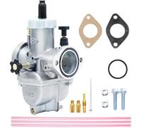 Carburador con boquillas de carburador, compatible motores motocicleta 200 cc a 250, compatible Dirt Pit Bike, MINI y Motocross(BLACK 24MM)