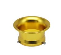 Carburador De Moto 63mm Para PWK 34 36 38 40 42mm Moto Competitiva Carburador Modificado Filtro De Aire Taza La Copa Viento Color Cuerno Aluminio(Gold)