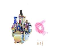 Carburador De Moto Carburador De Motocicleta Para KAWASAKI 50cc-100cc 2T 4T Racing PWK 21mm Uretor Power Jet(Black with Power Jet)