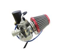 Carburador de motocicleta de 19 mm con filtro de aire para 2 tiempos 50cc 90cc para scooter ciclomotor para Yamaha JOG JOG50 JOG90 1E40QMB 1PE40QMB 1E50QMG (juego JOG plateado)