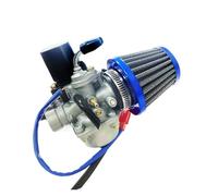 Carburador de motocicleta de 19 mm con filtro de aire para 2 tiempos 50cc 90cc para scooter ciclomotor para Yamaha JOG JOG50 JOG90 1E40QMB 1PE40QMB 1E50QMG (juego JOG plateado)