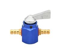 Carburador de motocicleta Grifo de gasolina universal en línea de 6 mm con interruptor de encendido y apagado CNC. Compatible con Honda, Yamaha, Kawasaki y KTM.(Blue Switch)