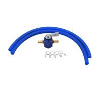 carburador de motocicleta Grifo de gasolina universal en línea de 6 mm con interruptor de encendido y apagado CNC. Compatible con Honda, Yamaha, Kawasaki y KTM.(Blue Set)