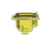 Carburador de motocicleta Tazón de flotador transparente para carburador, taza de aceite transparente, compatible con PWK 21, 24, 26, 28, 30, 32 y 34 mm, varios colores.(Yellow)