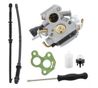 Carburador de motosierra 506450501 compatible con 135 135E 140 140E 435 440 440E con tapa de luz de tubo de combustible y junta para una mezcla estable de aire de combustible