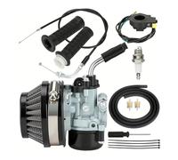Carburador Generador Accesorios Para Motocicletas Carburador Con Filtro Aire Para 2 Tiempos Para Motores 49/50 Cc 80/100 Para Motorizados Para Ciclomotores(BLACK)