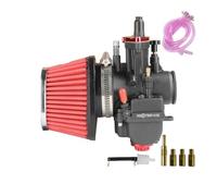 Carburador Generador Accesorios Para Motocicletas Universal Carburador 30/32/34 Mm Potencia Carb 55 Kit De Filtro Aire Para 250 Cc-400 Cc Para Motor(PWK30Ra Kit)