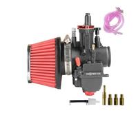 Carburador Generador Accesorios Para Motocicletas Universal Carburador 30/32/34 Mm Potencia Carb 55 Kit De Filtro Aire Para 250 Cc-400 Cc Para Motor(PWK32Ra Kit)
