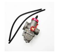 Carburador Moto Carburador Para PE28 De 28 Mm Con Tornillo Color Para CNC Para Motocicleta, Scooter, Ciclomotor, ATV, Moto(Rojo)