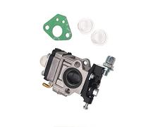 Carburador Moto para 43cc 49cc 52cc 15mm desbrozadora carburador Kit con Manguera de Sellado bujía Filtro Gasolina Accesorios Piezas(3PCS)