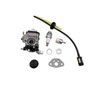 Carburador Moto para Kawasaki para TH23 para TH26 Carburador Kit Carburador Desbrozadora Bujía Filtro Combustible Manguera Línea Recortadora Carb Moto(Yellow)