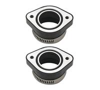 Carburador moto Para PWK21 24 26 28 30mm PE26/28/30 TM28/30 Carb 2 Uds Adaptador De Carburador Goma Para Motocicleta Tubo Entrada Carburadores para motos(Black)