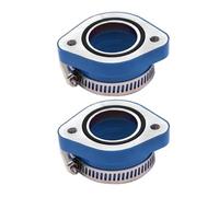 Carburador moto Para PWK21 24 26 28 30mm PE26/28/30 TM28/30 Carb 2 Uds Adaptador De Carburador Goma Para Motocicleta Tubo Entrada Carburadores para motos(Blue)
