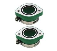 Carburador moto Para PWK21 24 26 28 30mm PE26/28/30 TM28/30 Carb 2 Uds Adaptador De Carburador Goma Para Motocicleta Tubo Entrada Carburadores para motos(Green)
