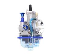 Carburador Motocicleta para Carburador De Motocicleta Power Jet PWK 24mm 26mm 28mm 30mm 32mm 34mm 2T 4T Cuenco Flotante Azul Motor Carburador(21MM)