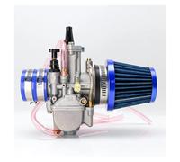 Carburador Motocicleta Para PWK 21 24 26 28 30 32 34mm Con Filtro Aire Para ATV Buggy Quad Dirt Bike Fit 2T 4T Para JOG Para DIO Carburador Carburadores(34mm BLUE)