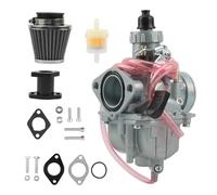 Carburador Motor Kit De Carburador Motocicleta VM22 26mm Para Mikuni Para Lifan YX Para Zongshen Para XR50 Para CRF70 KLX Pit Dirt Bike Motocross(Negro)