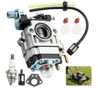 Carburador para desbrozadora 43cc 49cc 52cc, fiable y duradero | kit completo con junta, manguera, bujía y filtro de gasolina, carburador motoazada compatible con Anova,motor 2 tiempos
