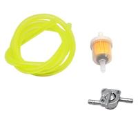 Carburador para Motor Carburadores Universales 6 Mm con Grifo Gasolina Interruptor Llave Purga En Línea Manguera Combustible 1 M Filtro Aceite Y 4 Clips(Set Yellow)