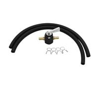Carburador para motor Kit de carburador Grifo de gasolina universal en línea de 6 mm con interruptor de encendido y apagado CNC. Compatible con Honda, Yamaha, Kawasaki y KTM.(Black Set)