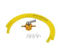 Carburador para motor Kit de carburador Grifo de gasolina universal en línea de 6 mm con interruptor de encendido y apagado CNC. Compatible con Honda, Yamaha, Kawasaki y KTM.(Gold Set)