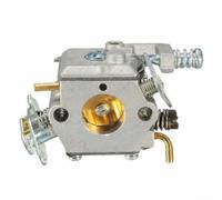 Carburador para Partner 350 351 370 371 420| Sustituye a 5300718-21 333 335| Kit mezclador de combustible de metal para reparación de motor de cortacésped | Para una fácil instalación | Plata