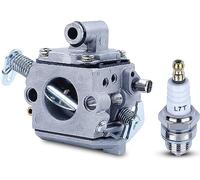 Carburador para STIHL 017 018 MS170 MS180 Series Motosierra, ADEFOL Carburador con Bujía Piezas de Repuesto Accesorio Carburetor Sustituye para Zama C1Q-S57 y 1130-120-0603