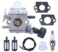 Carburador para STIHL BG86 BG56 SH86 Soplador de Hojas, ADEFOL Carburador con Junta + Filtro de Gasolina + Manguera de Gasolina + Bujía Piezas de Repuesto Carburetor Accesorio