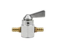 Carburador Power Carb Interruptor Universal Válvul Combustible En Línea para Motocicleta Llave Purga Encendido Y Apagado 6mm Grifo Gasolina/Combustible(Silver)