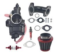 Carburador VM22 con revestimiento negro y filtro de combustible de aluminio y bujía de tres mordazas de alto rendimiento