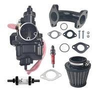 Carburador VM22 de 26 mm de mejora con revestimiento negro y filtro de combustible de aluminio y bujía de tres garras de alto rendimiento para motos Lifan YX Zongshen Apollo X15 X18 DBX125 Thumpstar