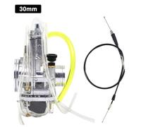 Carburador ZSDTRP 28 mm 30 mm 32 mm 34 mm con chorro de alimentación ajustable para un pequeño rendimiento del motor compatible con varios modelos(30mm)