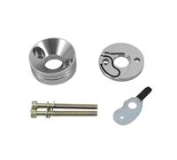 Carburadores para moto Kit De Carburador Desbrozadora 15 Mm Filtro Aire Placa Adaptadora Para Recortadora Césped Gasolina 2 Tiempos 43cc 47cc 49cc Piezas Con Carburador Tipo Pulverizador(Silver Adapte