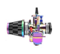 Carburadores para moto Para Moto Para Cross 50-250cc Juego Carburador Carreras PWK 21 24 26 28 30 32 34mm Deslizamiento Plano Vergaser Colorido Carburador universal