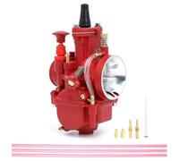 Carburadores para moto Tamaño De La Boquilla Principal 21 24 26 28 30 32 34 Mm Carburador Para Motocicletas De Carreras 2T/4T Scooters ATV Instalación Del Carburador De La Motocicleta(34mm red)