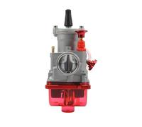 Carburadores para PWK 21 24 26 28 30 32 34mm 2T 4T para Koso Motocross Karb Scooter ATV Motocicleta Carburador Rojo Dirtbike con Power Jet Carburador Moto(28mm)