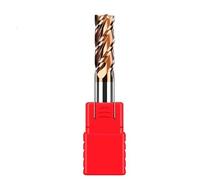 Carburo de tungsteno fresa espiral Bit， Fresa de 4 flautas HRC55 de 1/12 mm con revestimiento de aleación, herramienta de corte de acero de tungsteno, fresas de extremo for mecanizado CNC(12X12DX75L 4