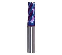 Carburo de tungsteno fresa espiral Bit， Fresa de extremo de carburo de tungsteno HRC65, 4 flautas, 1/20 mm, fresa de carburo de tungsteno cuadrada CNC(12X30X12X75)