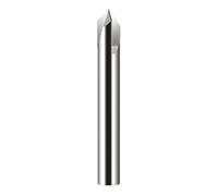 Carburo de tungsteno tres ranuras HRC65 60/90/120 | Fresa biseladora cabezal de grabado CNC(120,AL-HRC55,10.0x10Dx75L)