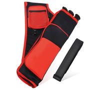Carcaj de tiro con arco WANDGU para flechas: carcaj con flechas, bolsa portacarcaj con cinturón ajustable, carcaj para flechas, bolsa portacarcaj con 3 tubos de flecha protegidos