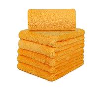 carcarez microfibra Toallas de secado de lavado de automóviles de calidad profesional calidad toallas de microfibra para coche lavado secado 15 "X 15 en. Pack de 5