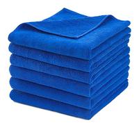 Carcarez - Toallas de Secado de Microfibra para Coche, de Grado Profesional, de 380 g/m² y 40,6 x 40,6 cm Paquete de 5 Unidades.